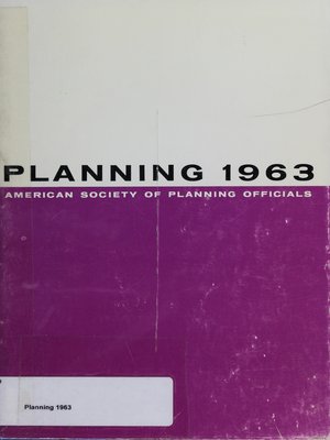cover image of Planning 1963: Selected Papers from the ASPO National Planning Conference
